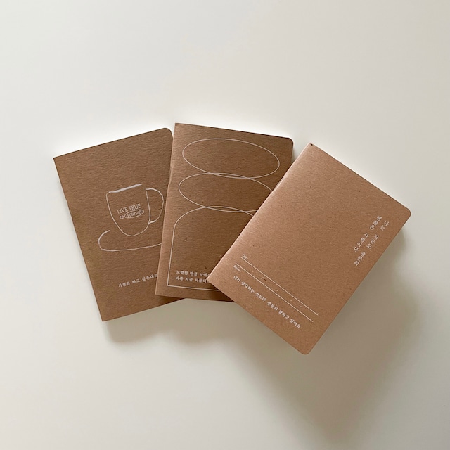 coffee mini note（3 designs）