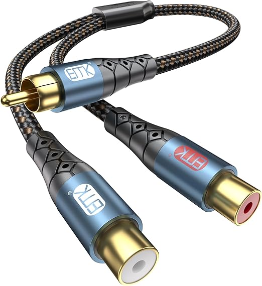 RAWAUX XLR to RCAケーブル サブウーファーケーブル 24K金メッキ XLR