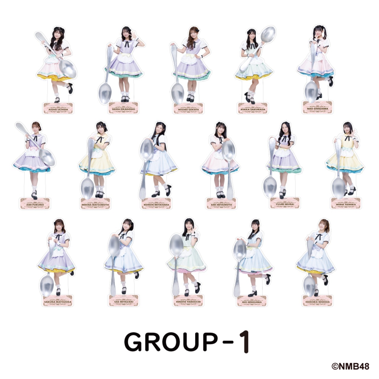 NMB48 × good spoon トレーディングアクリルスタンド 【グループ1・2・3】