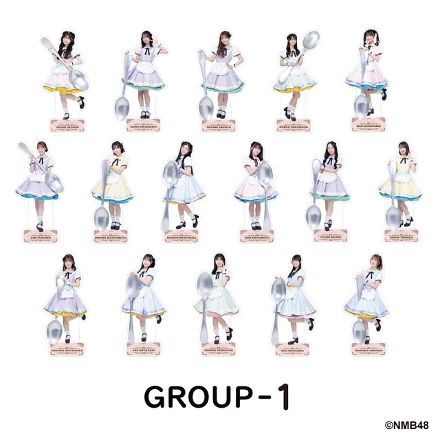 NMB48 × good spoon トレーディングアクリルスタンド 【グループ1・2・3】