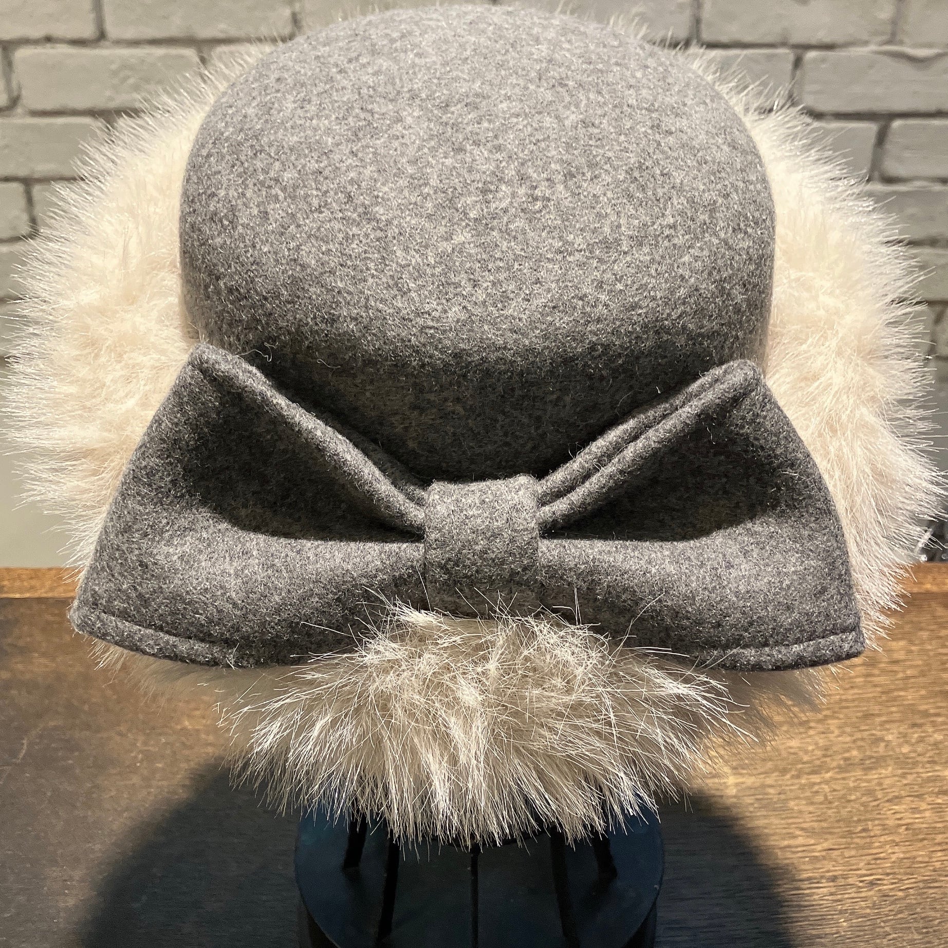 CA4LA トーク帽 バラ色の帽子 ラビットファー リボン Barairo no Boushi】リボンファートーク帽 トーク ハット R0215 | 広島