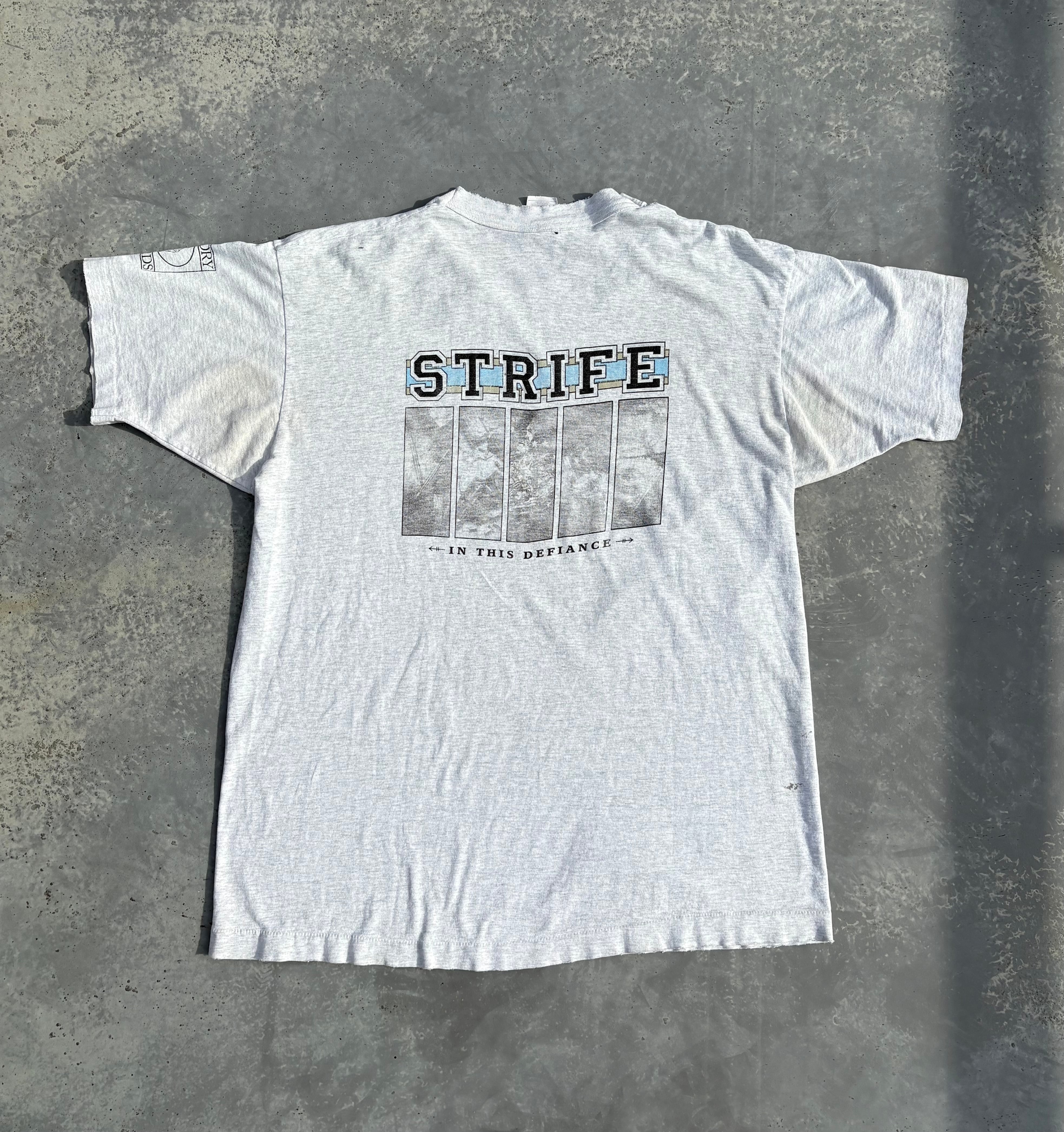 90's STRIFE “In This Defiance” ハードコアバンドプリントTshirt | PAY ID