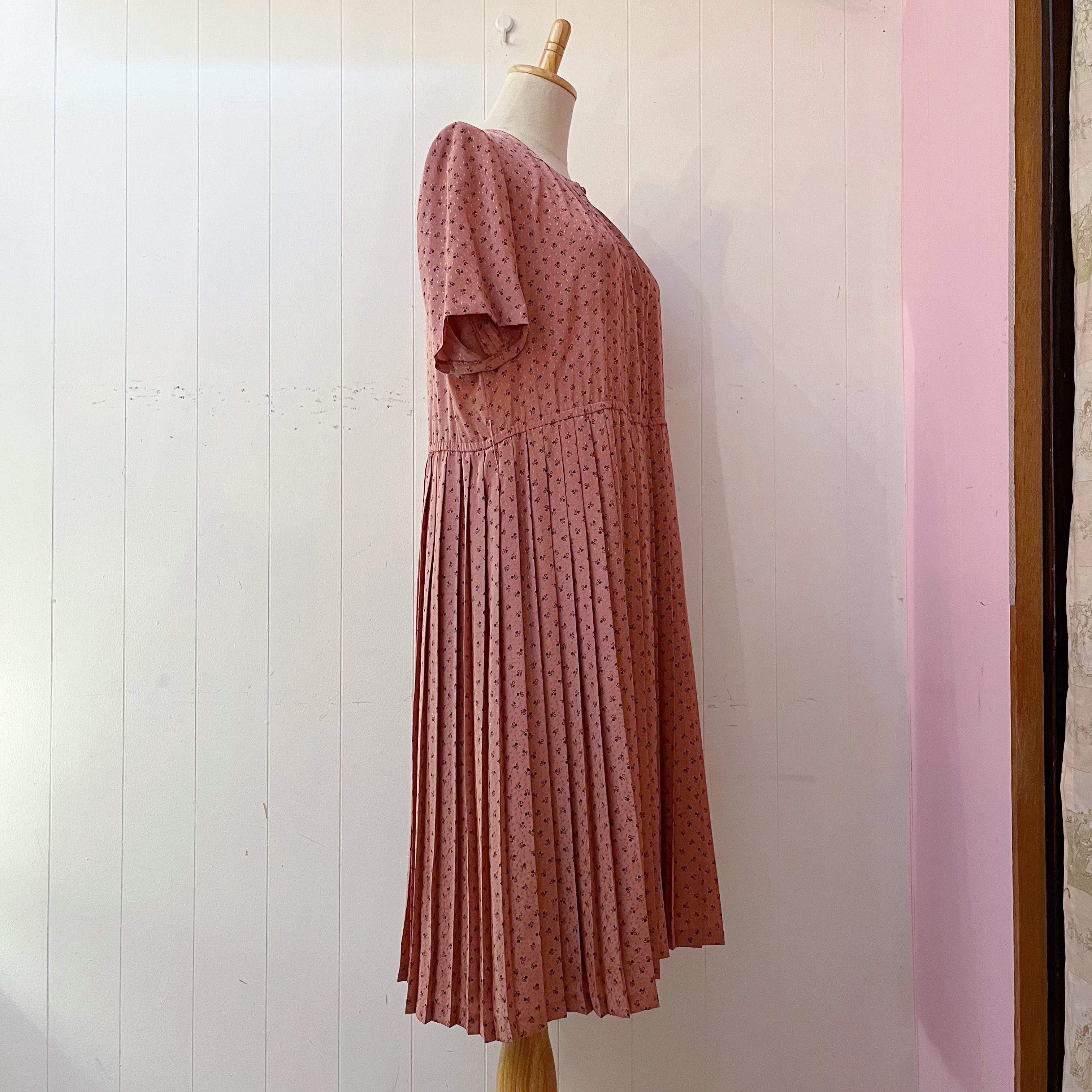mini heart pleats one-piece