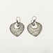 Vintage 925 Silver Gray Pearl Pirced Earrings Made In Indonesia