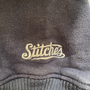 【Stitches】MLB デトロイトタイガース 刺繍ロゴ フルジップ ジップアップスウェット XL オーバーサイズ アメリカ古着