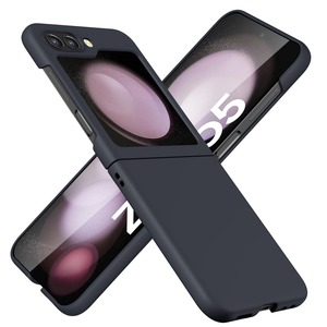【在庫処分】Galaxy Z Flip5 用ケース 耐衝撃 軽量 薄型 SC-54D SCG23 スマホケース ハード PC素材 マットな質感 サムスン ギャラクシーZ Flip5 5G 用ケース 衝撃吸収 レンズ保護 シンプル ワイヤレス充電適用 スマホケース 黒 J04-17
