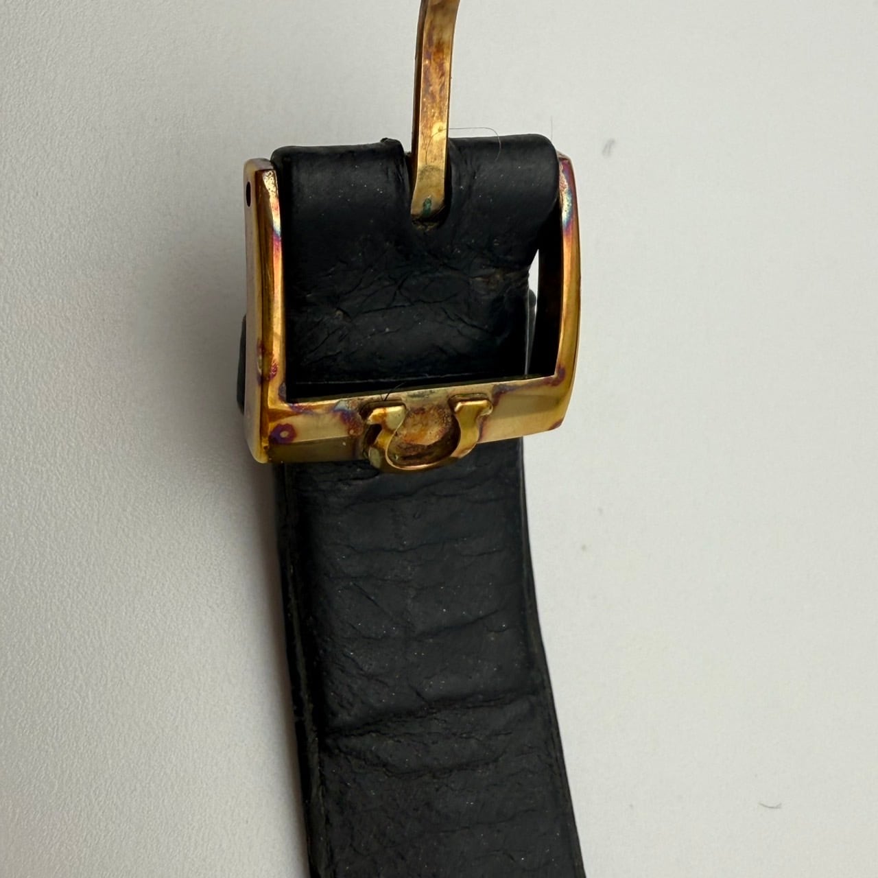 美品　オメガ純正ベルト1193ヴィンテージ　金色 OH済​極美品 OMEGAオメガ ジュネーブ 手巻き メンテナンス済 純正