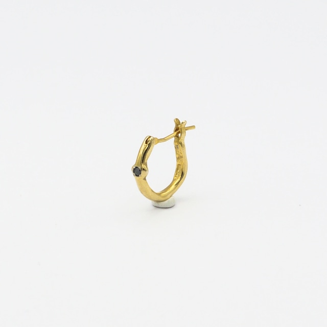 VUP-71 "wave" crossing earring - S - gold