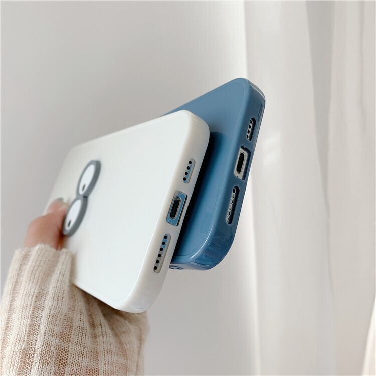 Iphone 13 対応機種 Pro 目 メガネ デザイン シンプル ホワイト ユニバ おしゃれ 韓国 人気 N1069 韓国 アパレル 雑貨 スマホケース レディースファッション専門店 Obolo