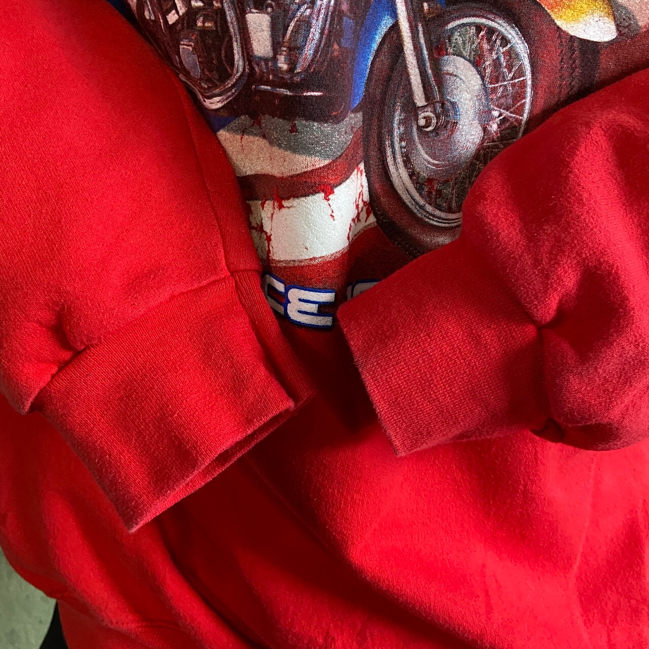 Hanes バイク モーターサイクル プリント スウェットシャツ メンズXL 