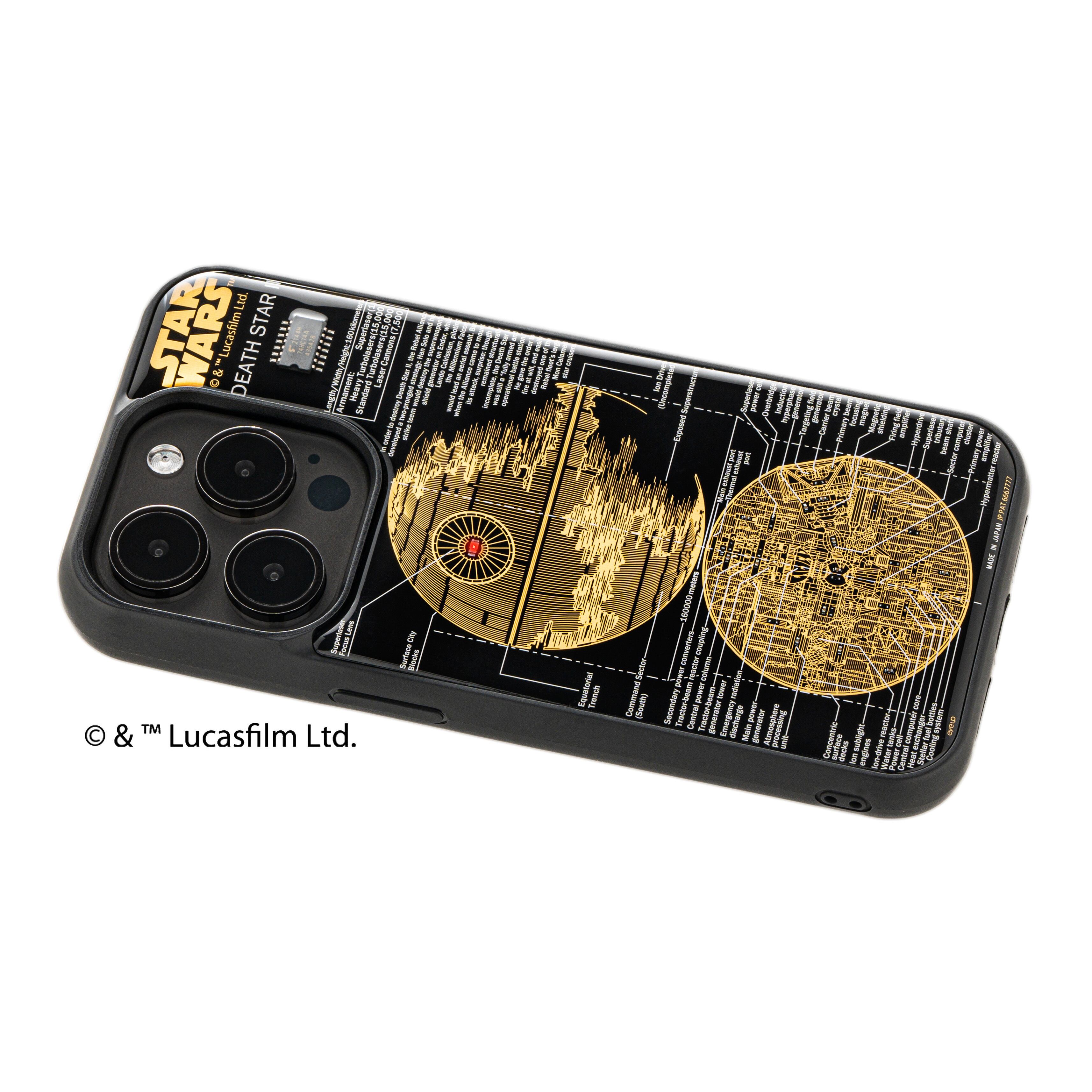 FLASH DEATH STAR 基板アート iPhone 15 Pro ケース | PCB ART moeco