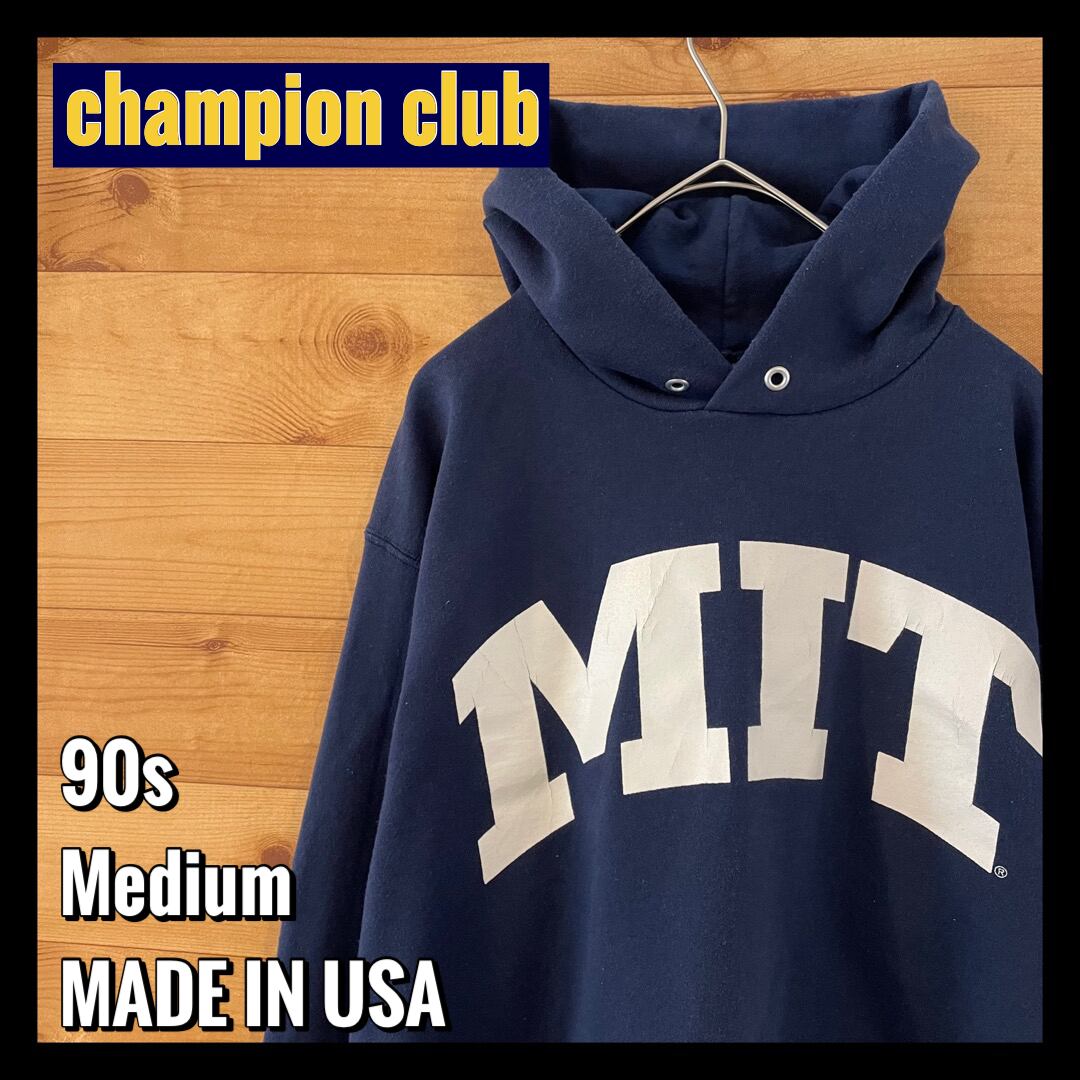 90s USA製 CHAMPION リバースウィーブ 高学歴 MIT 表記M