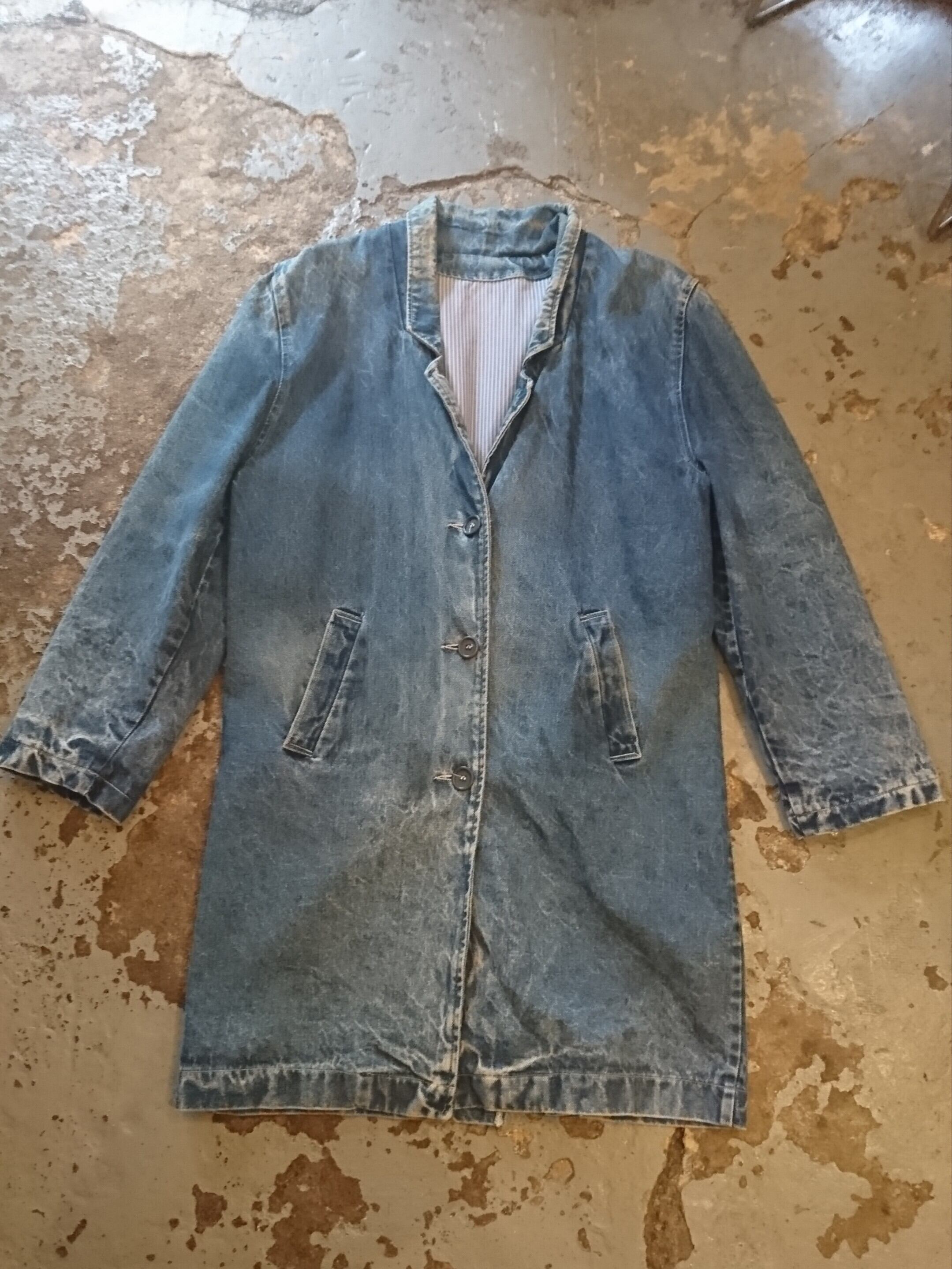 80s DENIM COAT MADE IN USA