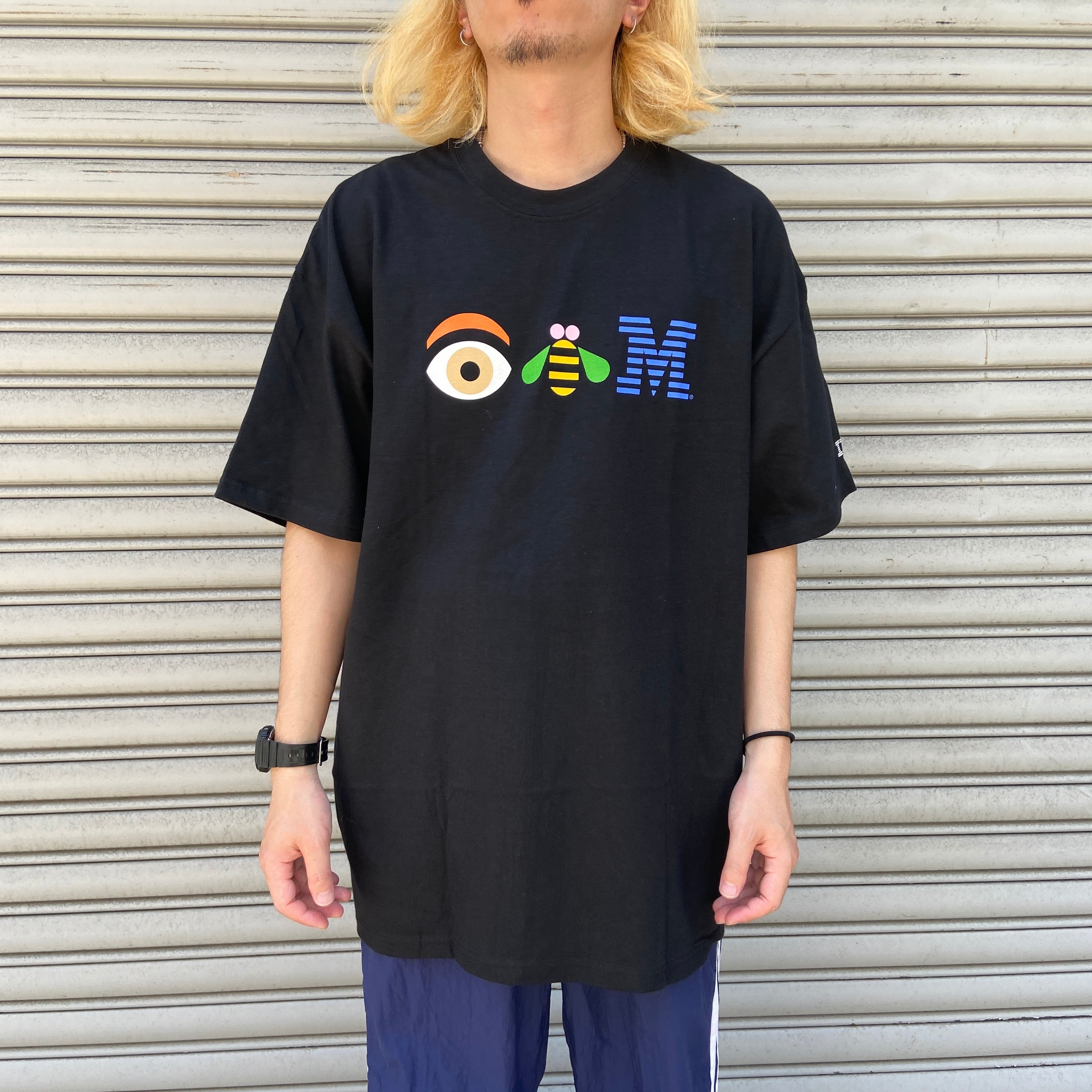 00s IBM 企業ロゴプリントTシャツ　カンパニーTシャツ　ブラック　XL | 古着屋 Uan powered by BASE