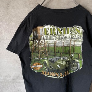Harley-Davidson ERNIE'S print T-shirt size M 配送B