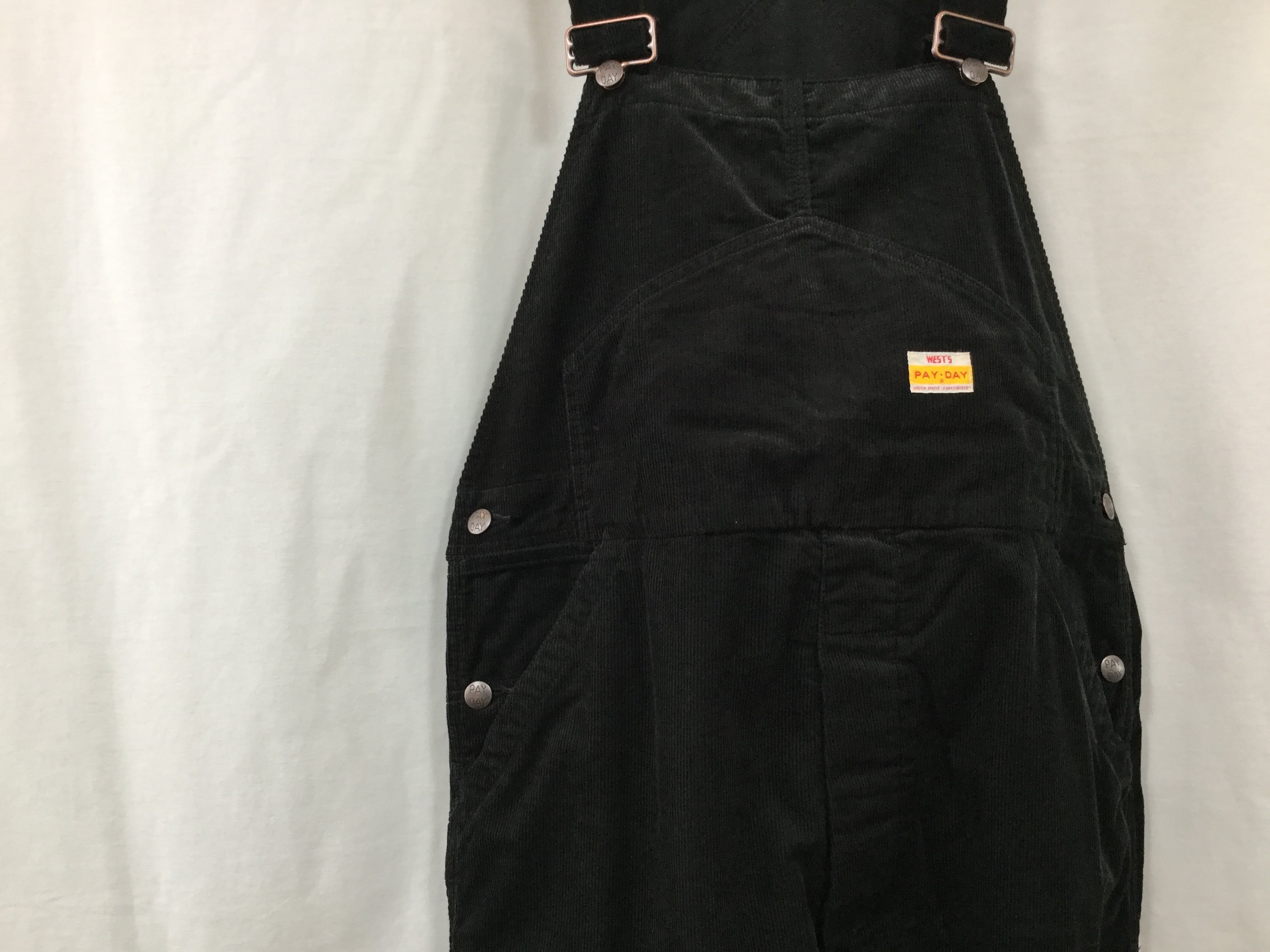 WESTOVERALLS”PAYDAY×WEST'S CORDUROY OVERALL “ BLACK | Lapel online