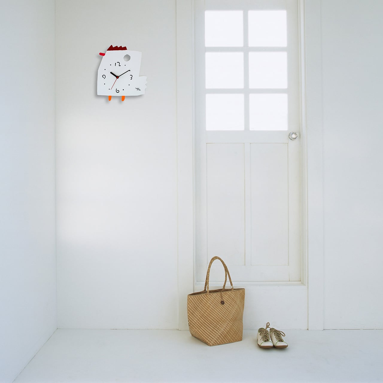 絵本作家 五味太郎 オリジナル時計・クロック「にわとり」 | 五味太郎