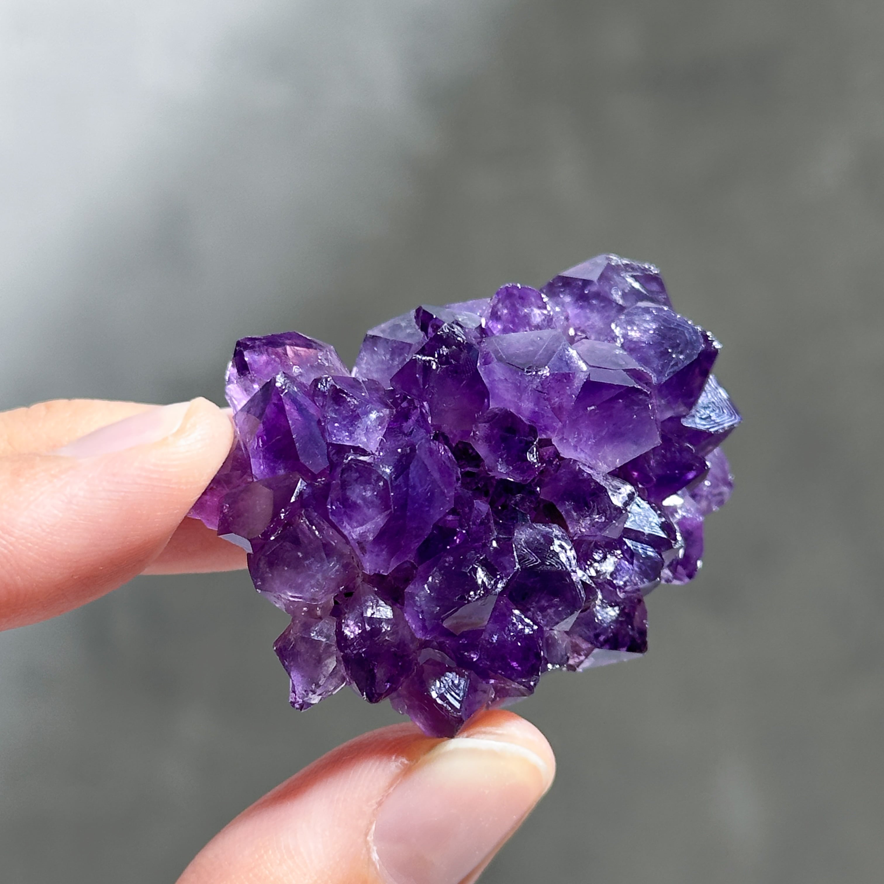 天使の指紋◎ウルグアイ産フラワーアメジスト 原石61◇ Flower