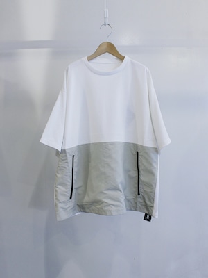 PRODUCT LAB. ZIP POCKET SET-IN TEE WHITE