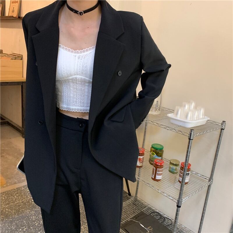 グリーンジャケット カジュアルオータムルーズスタイルレッドトップス ロング 秋物 萌量不足8469417737