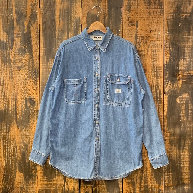 90s DKNY JEANS Denim Work Shirt | SPROUT ONLINE