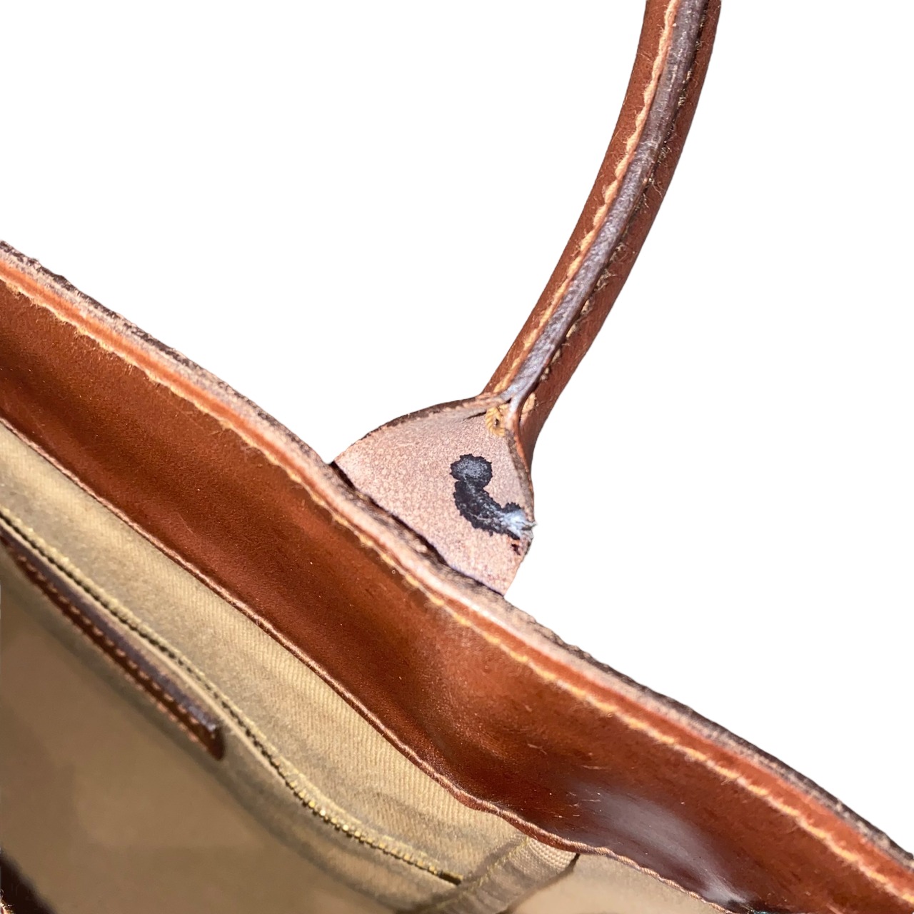 POLO RALPH LAUREN leather × gun club check pvc bag