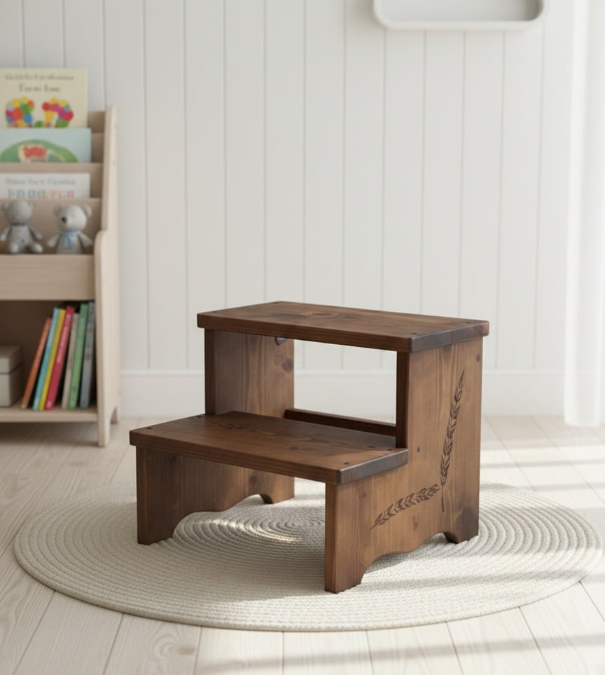 アメリカンカントリー家具 カントリーハート 踏み台 ステップ 1段