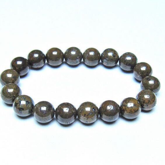 コンドライト ブレスレット サハラNWA869 隕石 12mm 一点物 おまかせ便 199-851