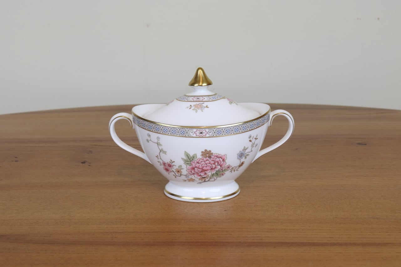 ロイヤルドルトン　カントン　シュガーポット　蓋付き　牡丹　CANTON　ROYAL DOULTON　ヴィンテージ　イギリス　つ111 | epoca  powered by BASE