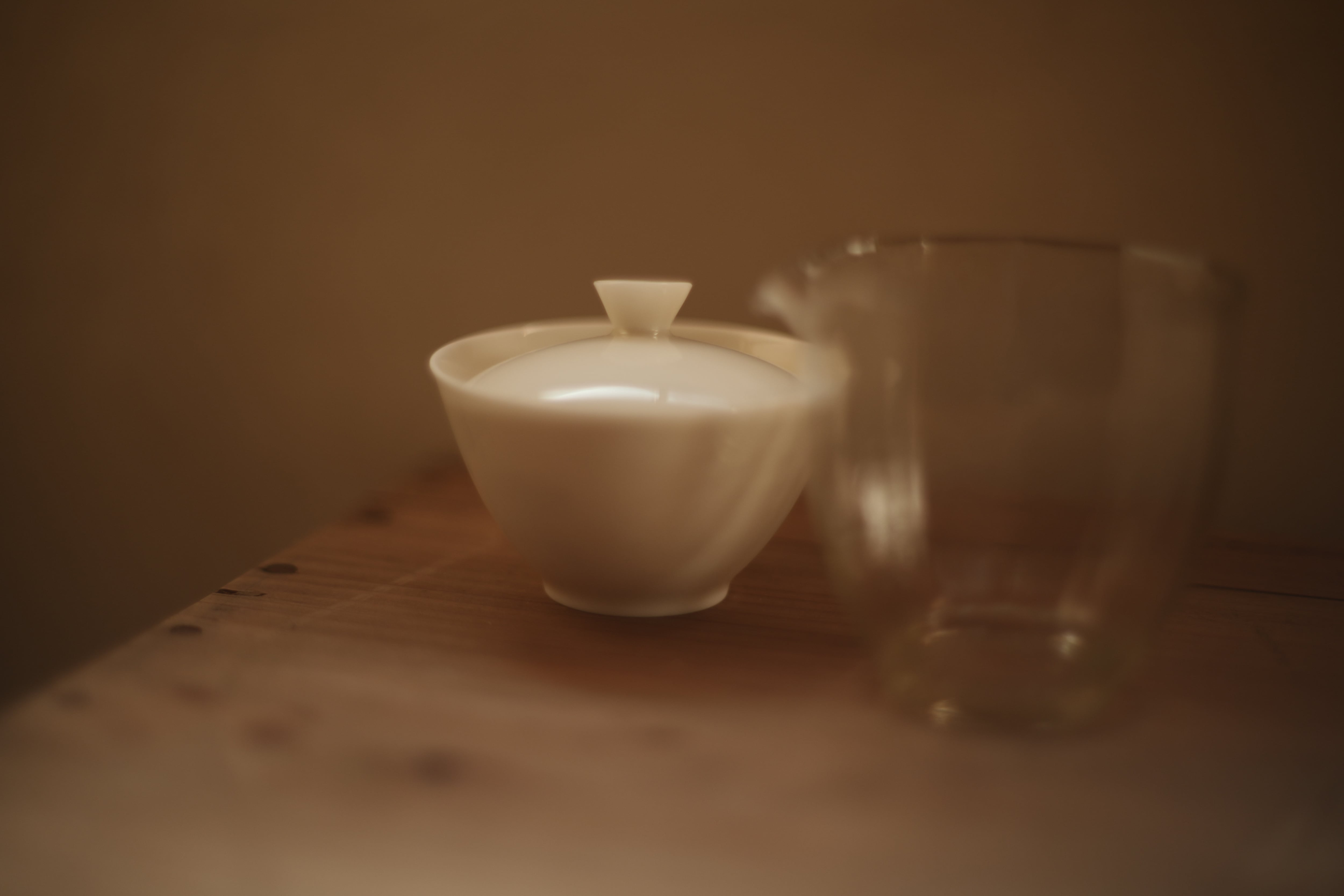 羊脂白磁蓋碗＜徳化産＞（約100cc） | 北白川糕糰店