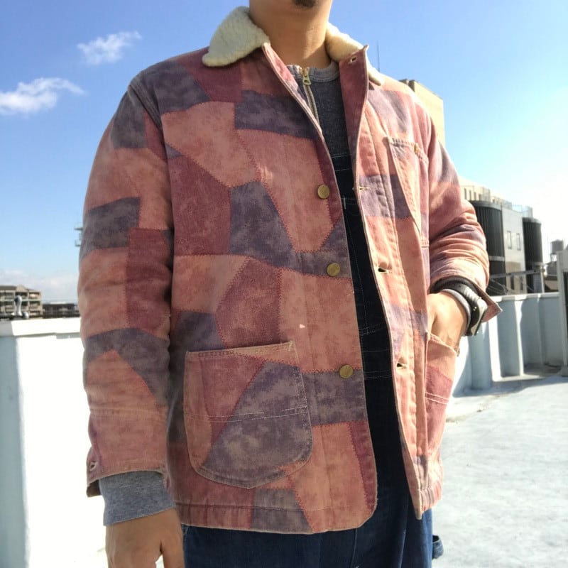 70s Lee Outerwear パッチワーク柄カバーオール　ビンテージ