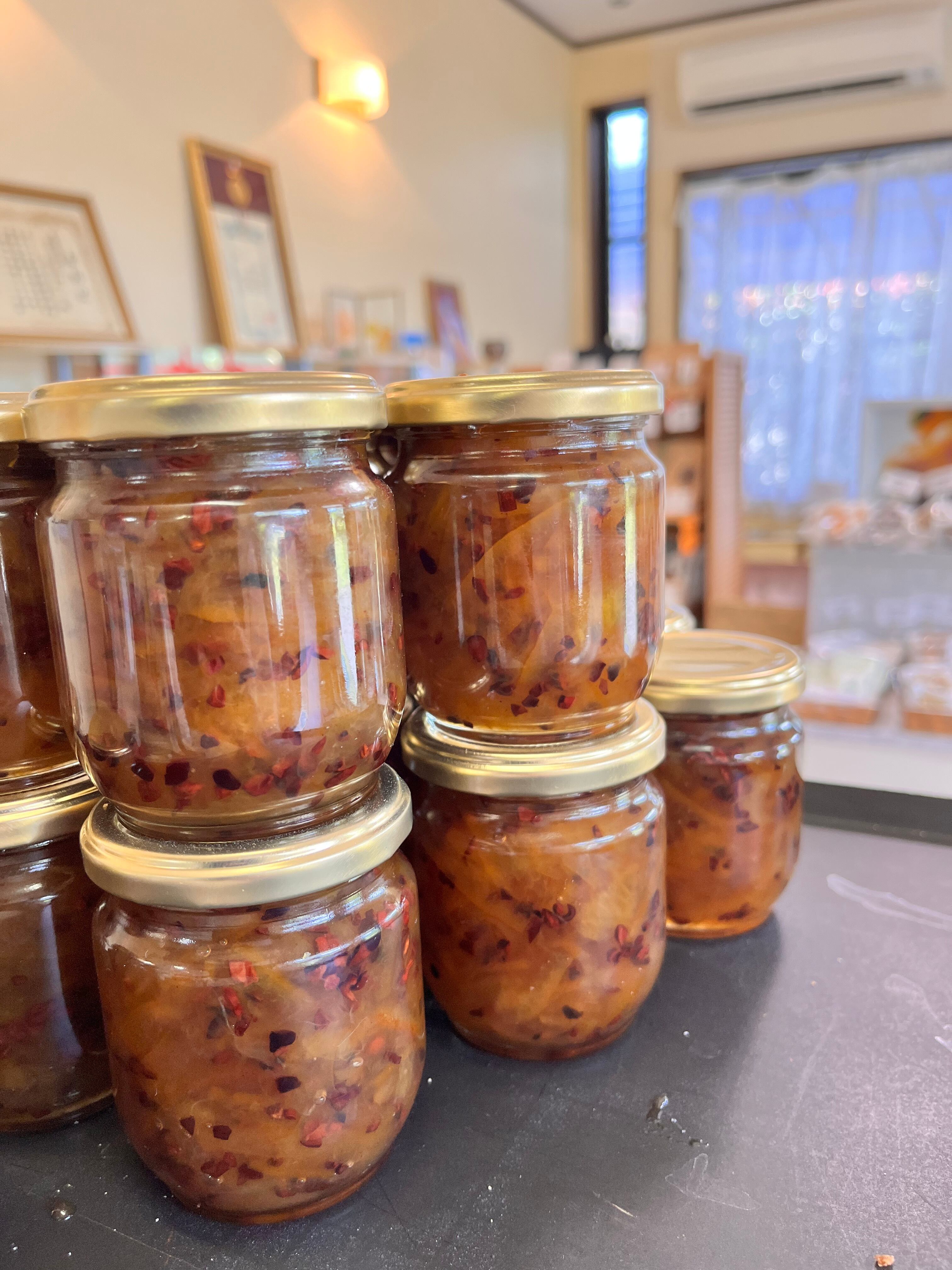 木成り完熟甘夏とカカオニブのマーマレード　自然栽培　津奈木産