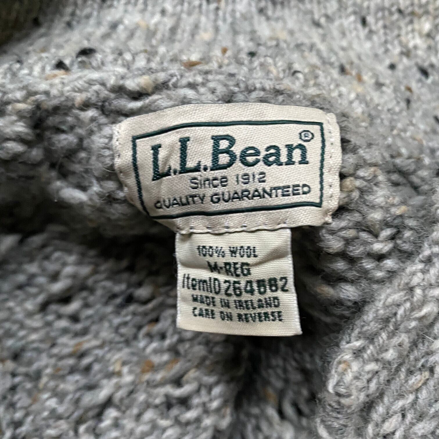 L.L.Bean フィッシャーマン コットンニット セーター 赤 90s