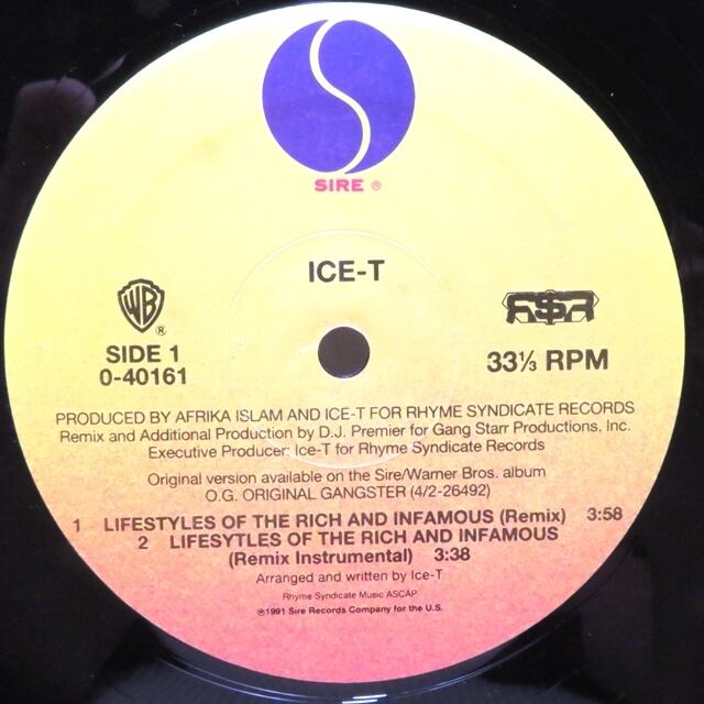 Ice-T / Lifestyles Of The Rich And Infamous / The Tower [0-40161] - 画像3