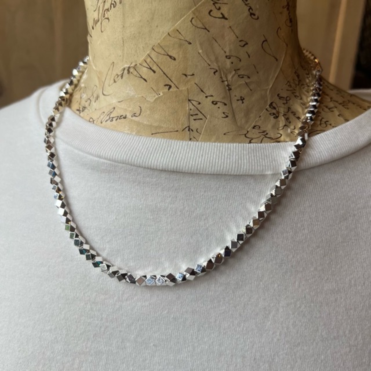 TOPANGA Jewelry　LUSTER LINK necklace　ラスターリンクネックレス　シルバー　ネックレス　シンプル　　silver　necklace　simple