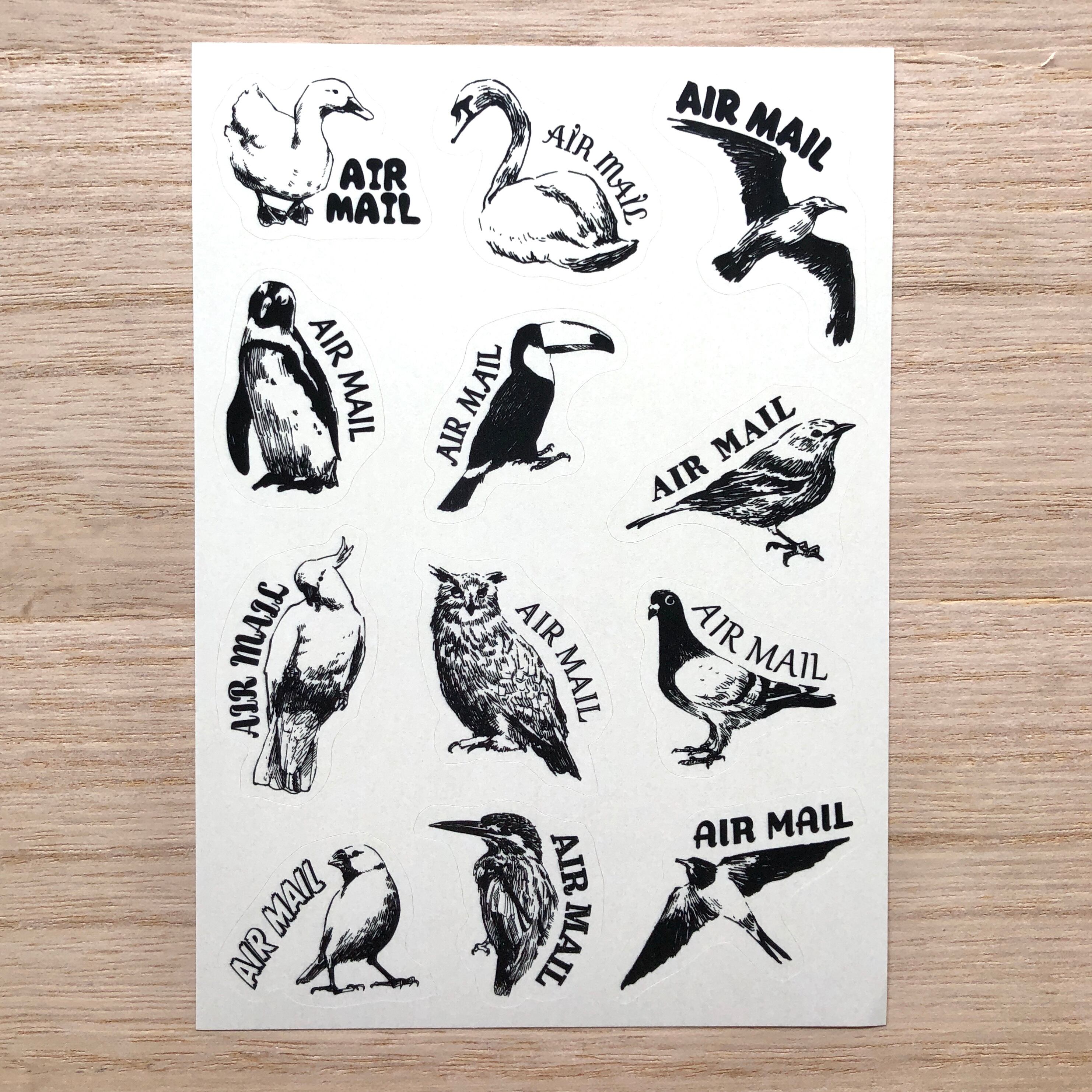 エアメールシール 鳥のイラスト ポスクロドットコムjp Base店 エアメールシール 鳥のイラスト ポスクロドットコムjp Base店