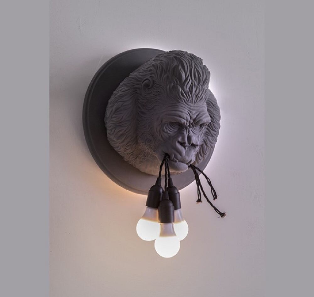 在庫限り】ゴリラ ランプ LAMP ランタン 高級 重量 間接照明 3灯 在庫限り】ゴリラ ランプ LAMP ランタン 高級 重量 間接照明 3灯