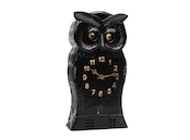 MECHANICAL WOODEN OWL CLOCK(Turning-Eyes, Black Forest)