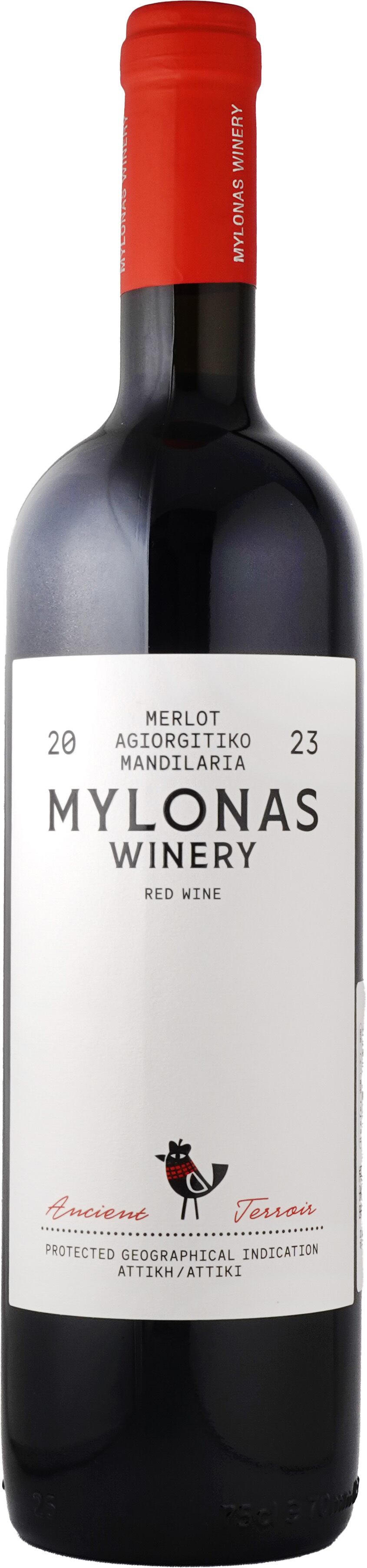 メルロー・アギオルギティコ・マンディラリア 　23　ミロナス・ワイナリー　Merlot Agiorgitiko Mandilaria 23  Mylonas Winery