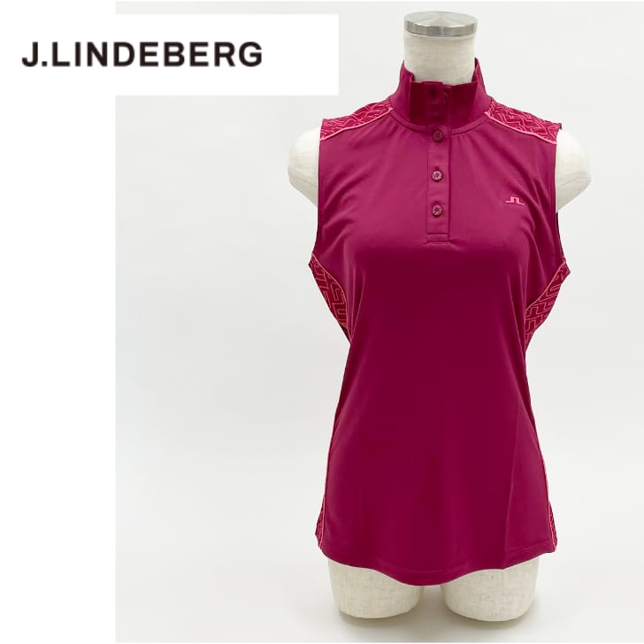 J.LINDEBERG リンドバーグ　レディース  半袖シャツ　ネイビー　XS