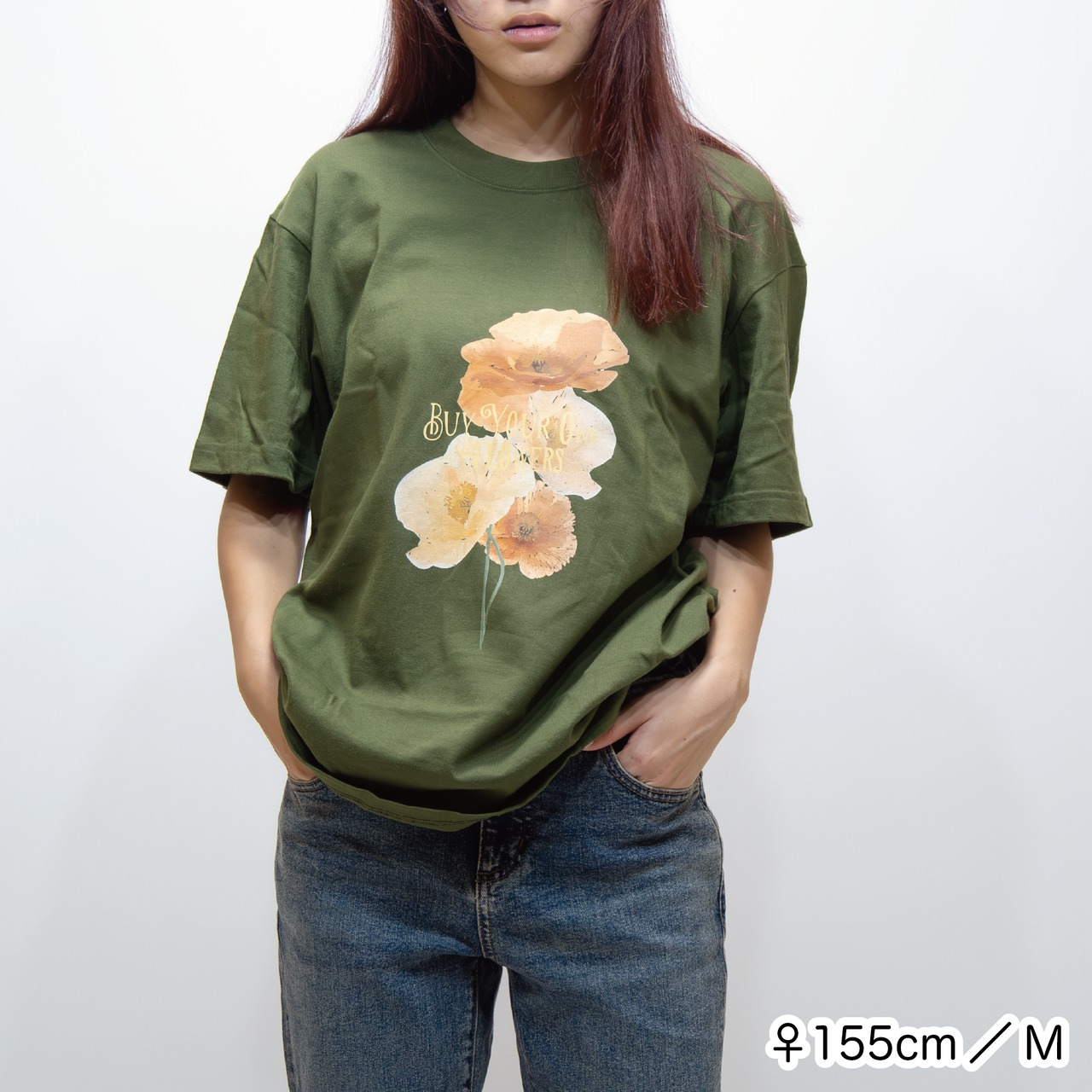BYOF poppy TEE [シティグリーン]