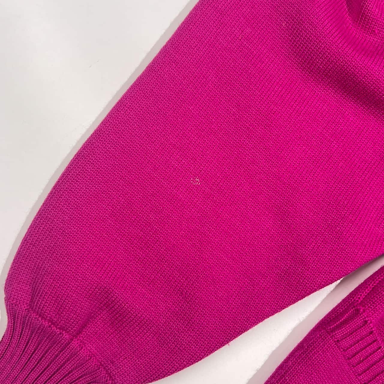 イタリア製 ENRICA MASSEI エンリカマッセイ ウール ニット カーディガン 羽織り 40/マゼンタ系 レディース