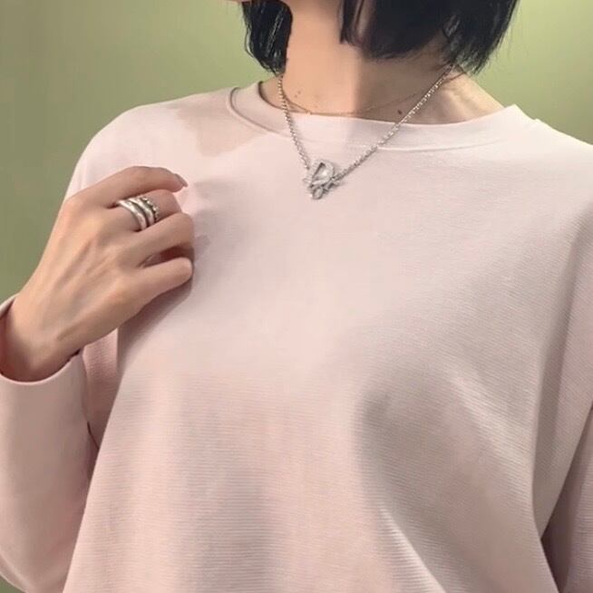 Christian Dior】2240 DIOR ディオールロゴ ラインストーンネックレス