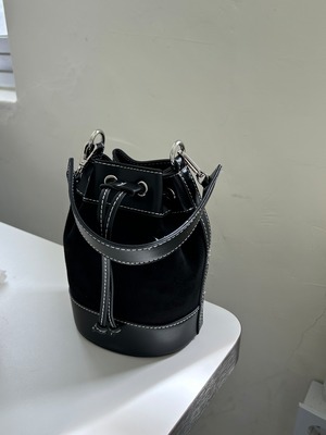 【camel即納】suede chocolate bag / 2color