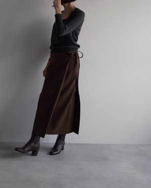 Y’s　WOOL WRAP SKIRT