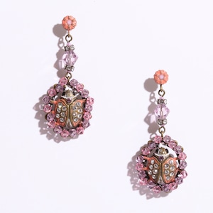 Carousel earring stud dangllng ピアス　てんとう虫