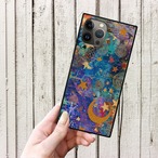 iPhoneケース 太陽・月・星 北欧レトロポップ｜レトロモダンな空の図案 NOR105