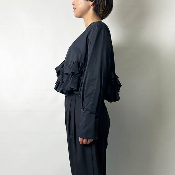 MARILYN MOON マリリンムーン 2way spiral raffle blouse 4243-103  