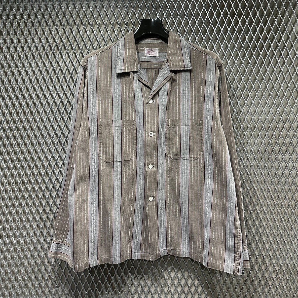 60s【Jayson】L/S Open Collar Shirt | the Holic vintage clothing