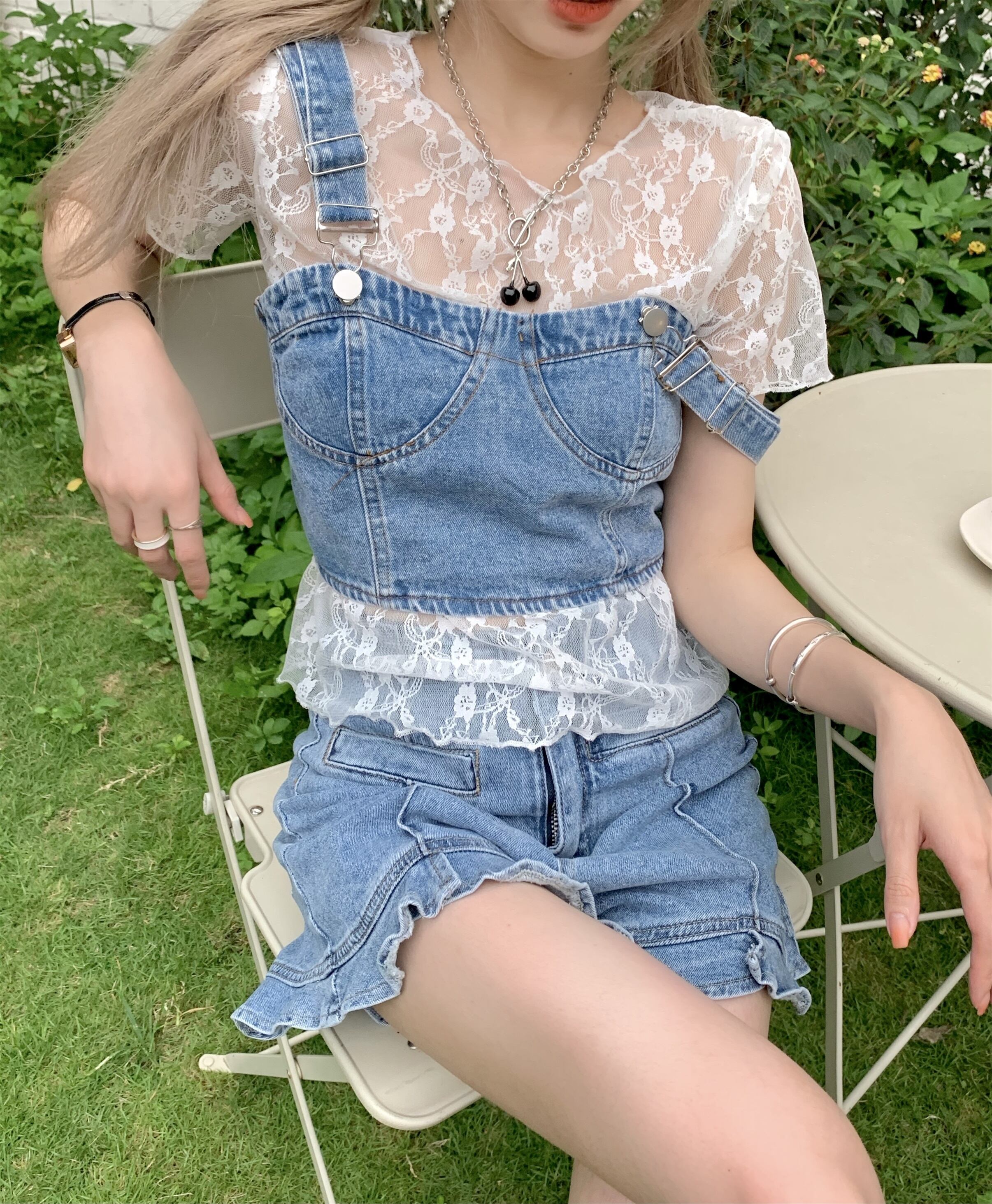 サマーレースシャツ 夏物 モンロー83738445800